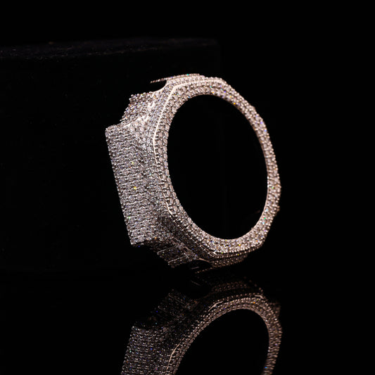Double Row Flooded Diamond G-Shock Bezel