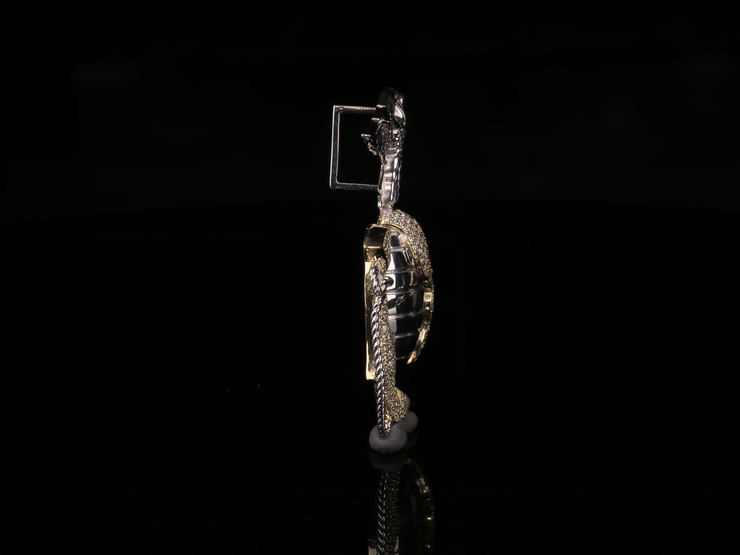 Luxury Eagle Globe Anchor Diamond Pendant | 18K, 14K, 10K Gold & Silver