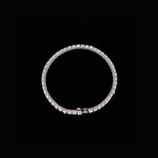 Solid Gold Diamond Tennis Bracelet – 10K 14K 18K Gold