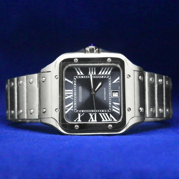 BLACK ROMAN SQUARE CASE WATCH