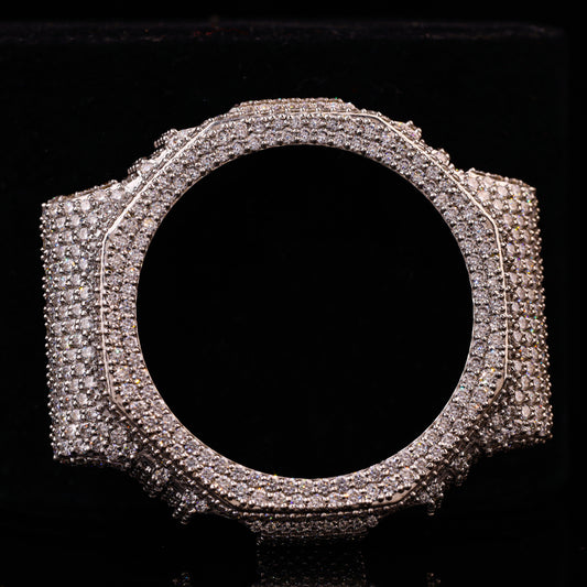 Double Row Flooded Diamond G-Shock Bezel