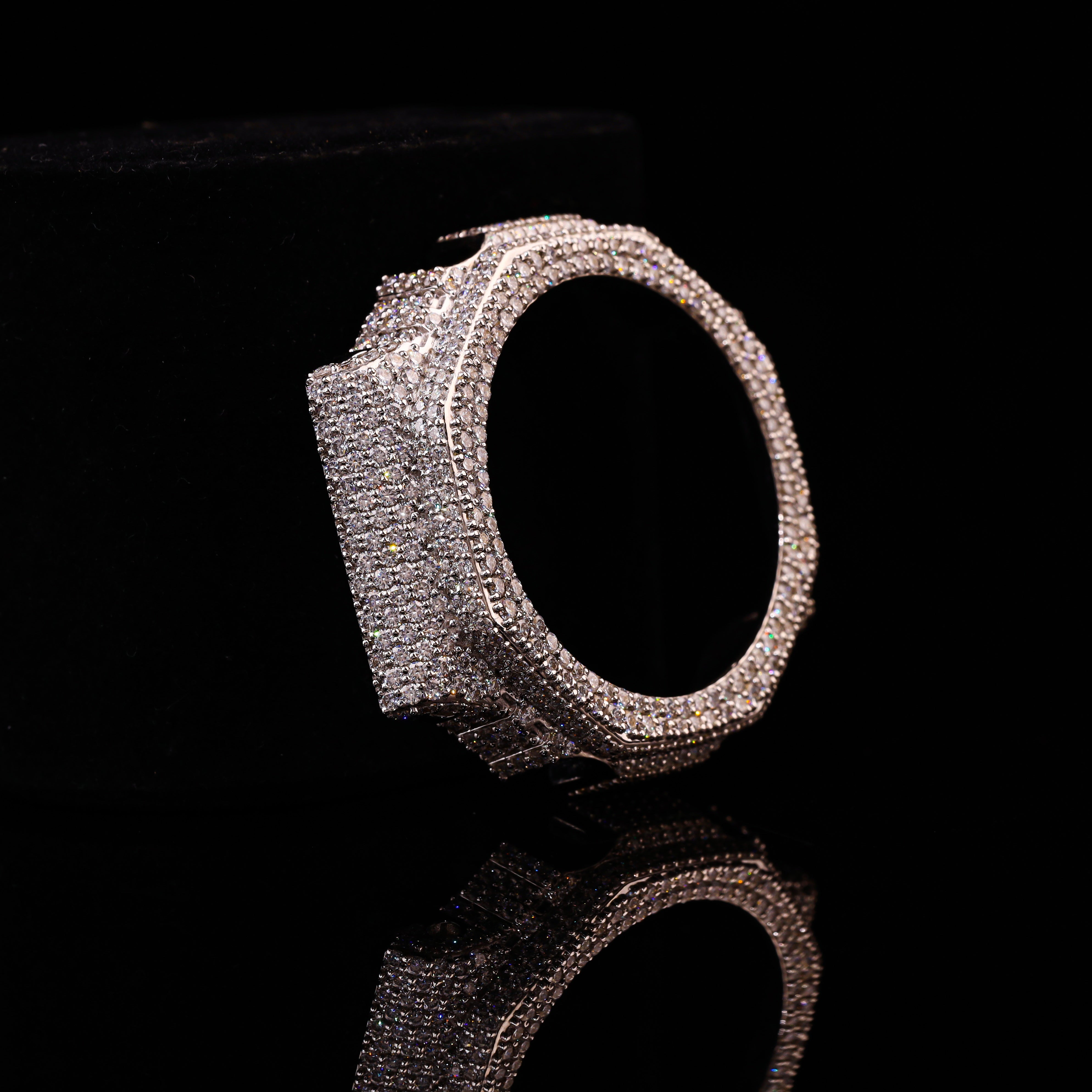 Double Row Flooded Diamond G-Shock Bezel