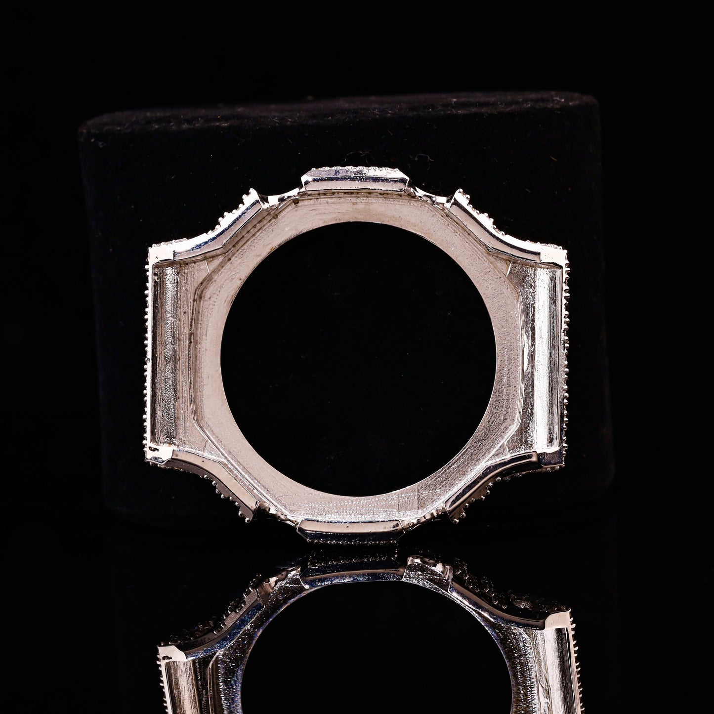 Double Row Flooded Diamond G-Shock Bezel
