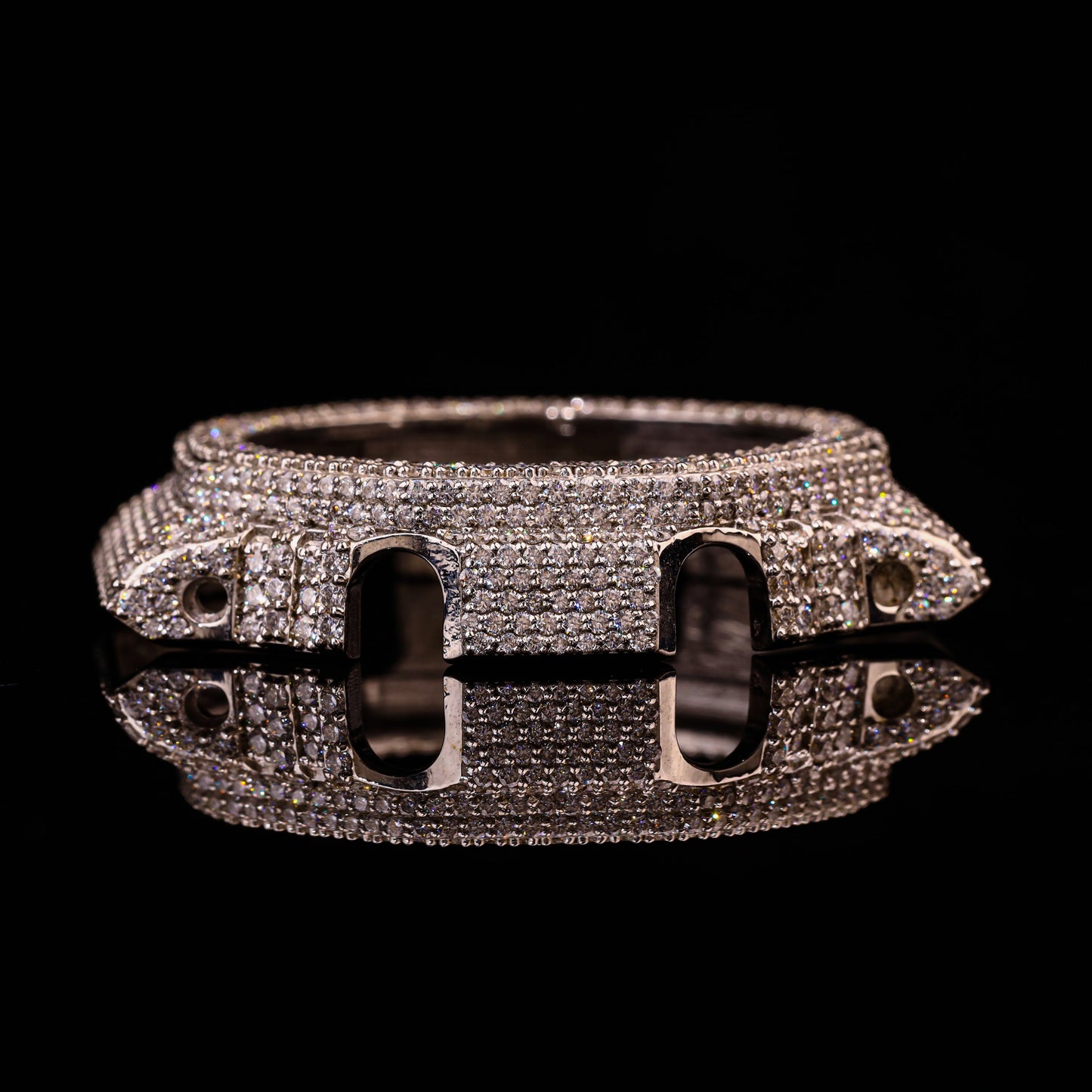 Double Row Flooded Diamond G-Shock Bezel