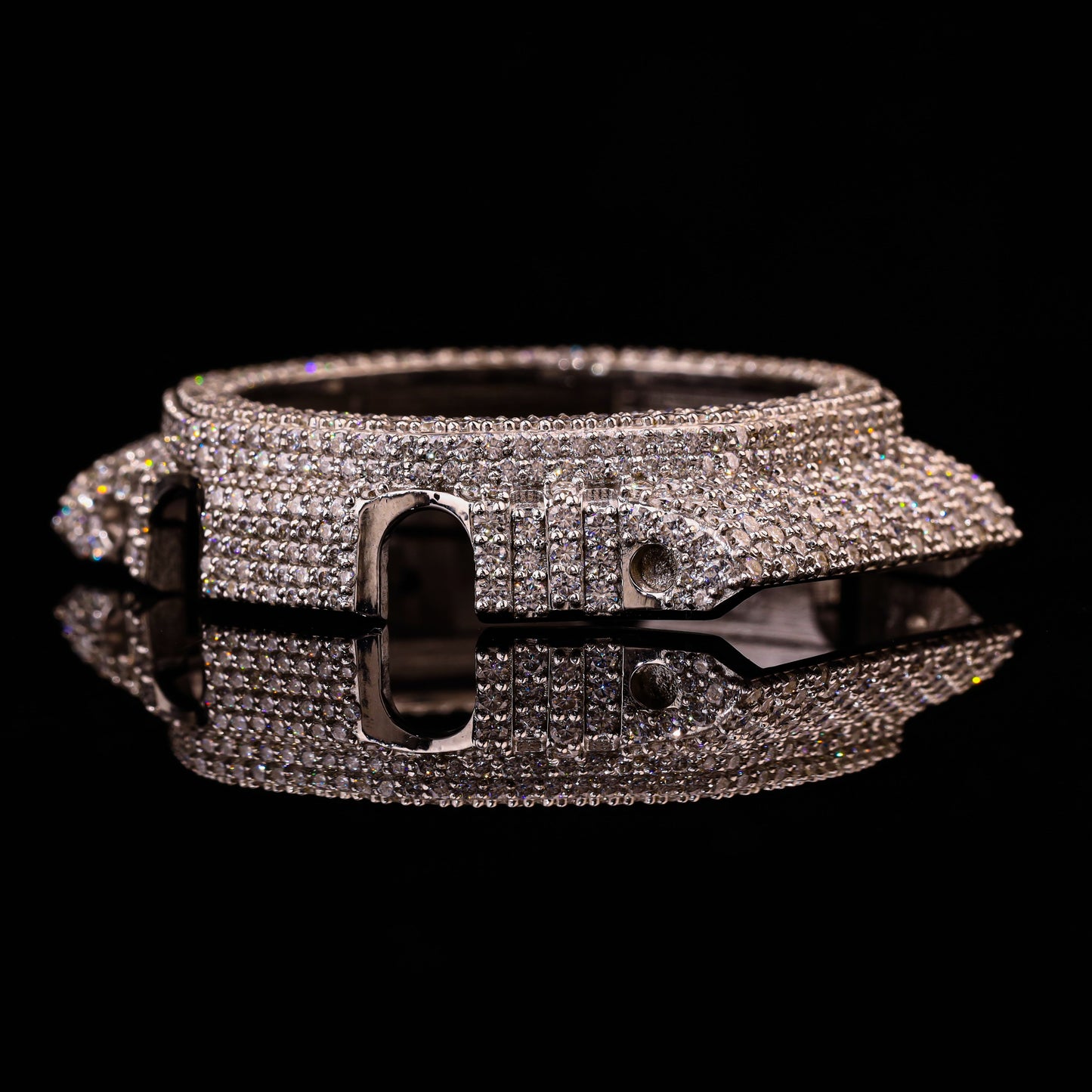Double Row Flooded Diamond G-Shock Bezel