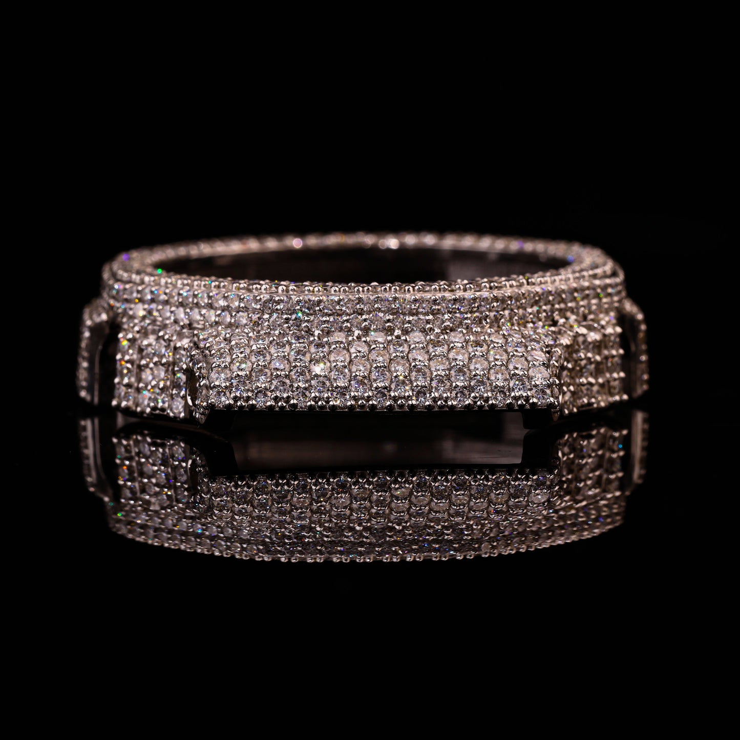 Double Row Flooded Diamond G-Shock Bezel