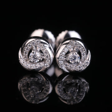 Swirl Heart Moissanite Halo Stud Earrings | 18KT, 14KT, 10KT Gold & Silver