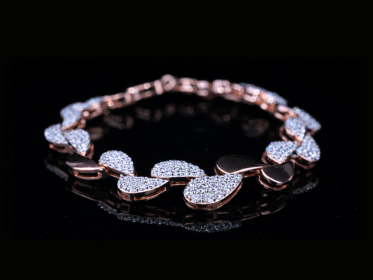Iced-Out Animal Diamond Bracelet | Luxury Hip Hop Bracelet in Gold & Silver