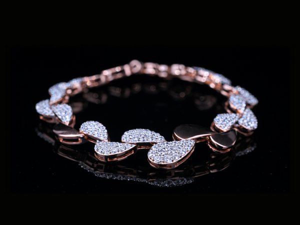 Iced-Out Animal Diamond Bracelet | Luxury Hip Hop Bracelet in Gold & Silver