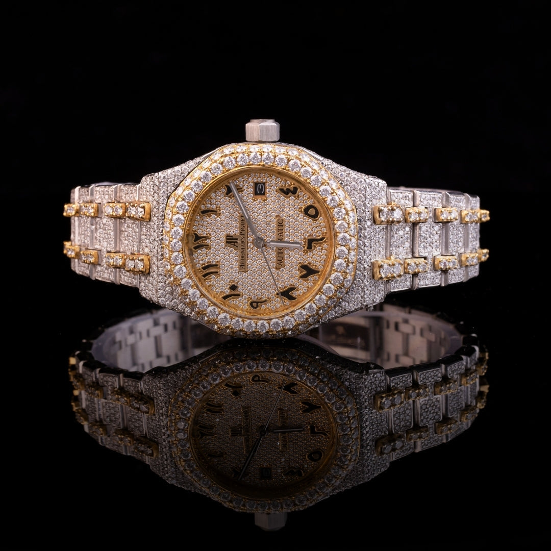 Imperial Ice gold diamond watch iced out luxury