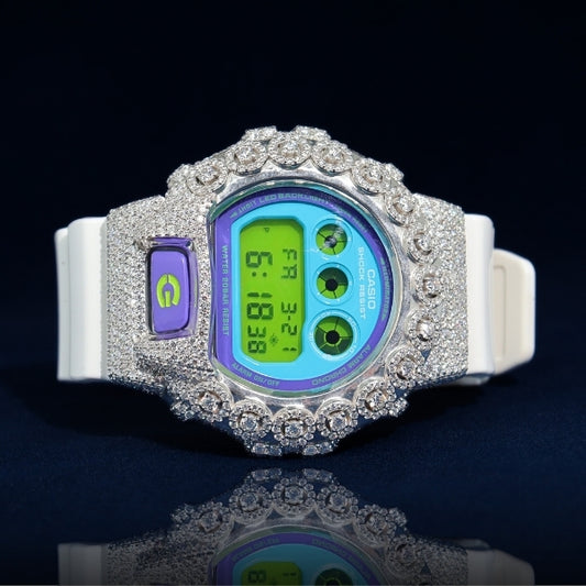 14K/18K MOISSANITE G-Shock Customization Diamond Storm