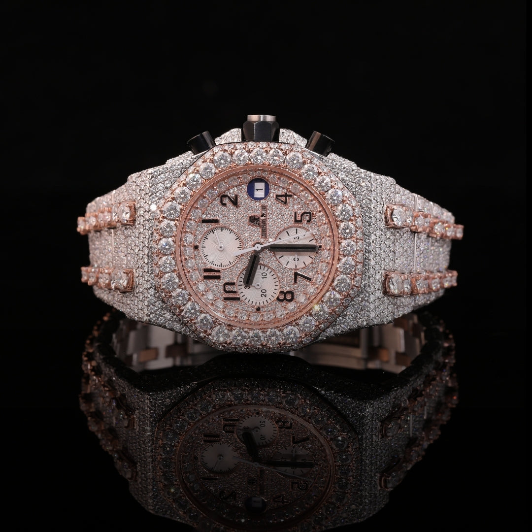 Royal Ice Chrono diamond watch iced out luxury