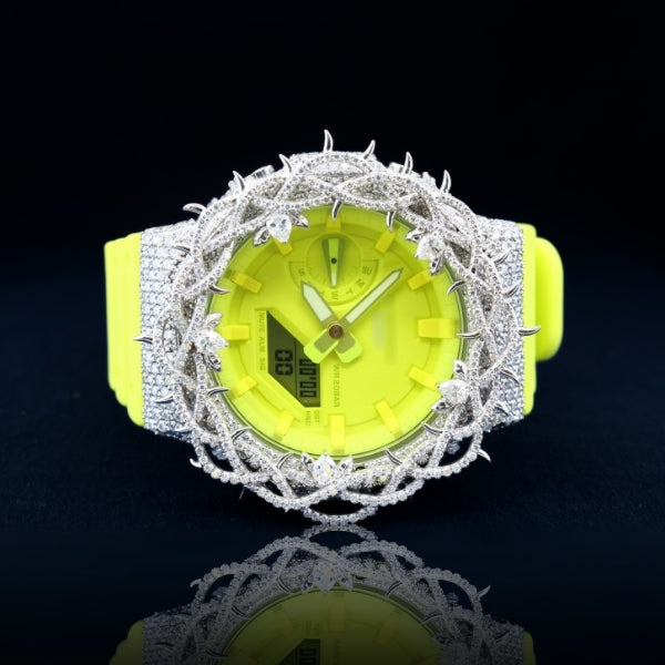 14k/18k Moissanite G-shock customization Frosted Crown Royal Watch