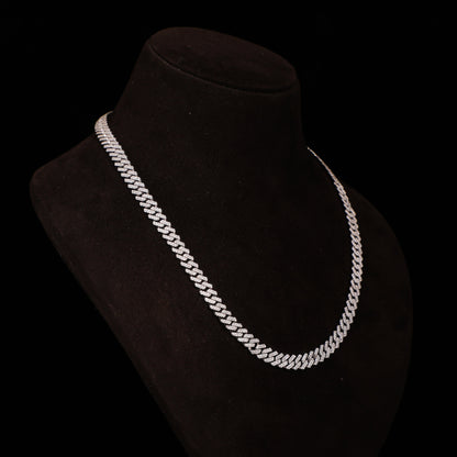 Iced Cuban Link Chain – Diamond Tennis Style Necklace