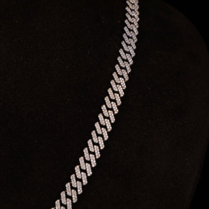 Iced Cuban Link Chain – Diamond Tennis Style Necklace
