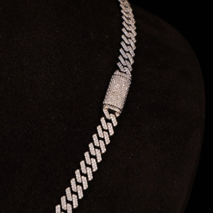 Iced Cuban Link Chain – Diamond Tennis Style Necklace