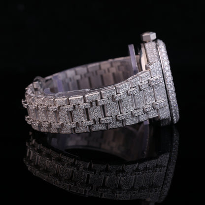 Iced Out Silver Diamond Watch – 10K, 14K, 18K Gold & Premium Silver