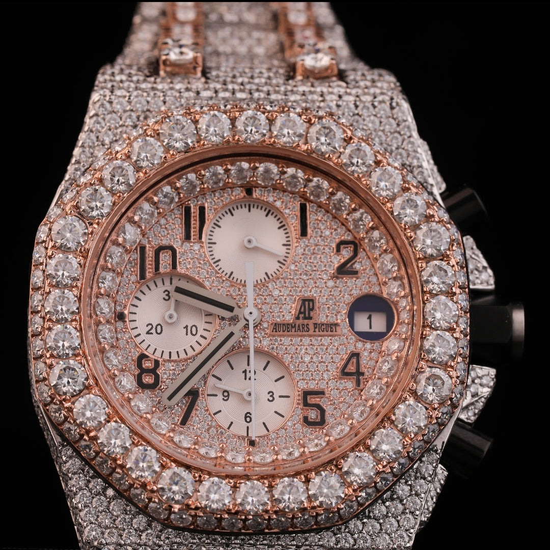 luxury hip hop diamond watch for men full iced