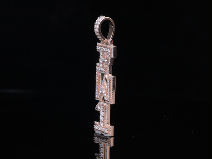 Diamond Initial Letter Pendant in Gold & Silver | 18K, 14K, 10K Custom Alphabet Pendant