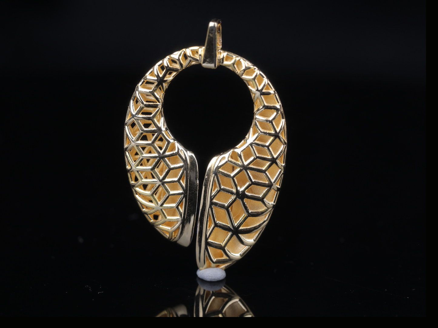 Luxury Diamond Crescent Pendant in Gold & Silver | 18K, 14K, 10K Designer Pendant