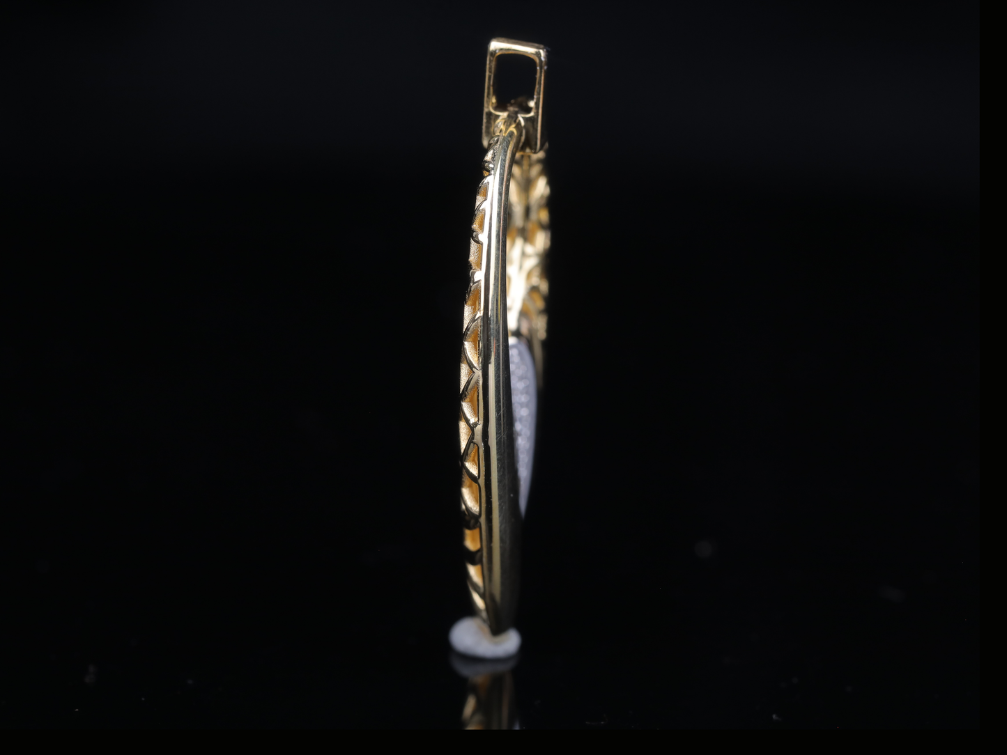 Luxury Diamond Crescent Pendant in Gold & Silver | 18K, 14K, 10K Designer Pendant
