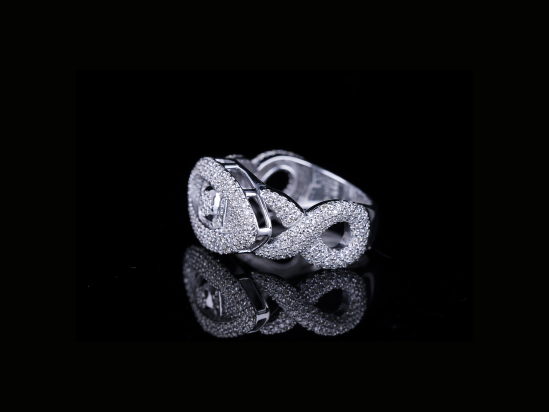 Luxury Diamond Evil Eye Ring | Designer Gold & Silver Ring (18KT, 14KT, 10KT Available)