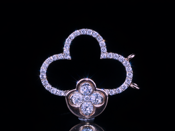 Luxury Diamond Clover Pendant Necklace | 18K, 14K, 10K Gold & Silver Jewelry