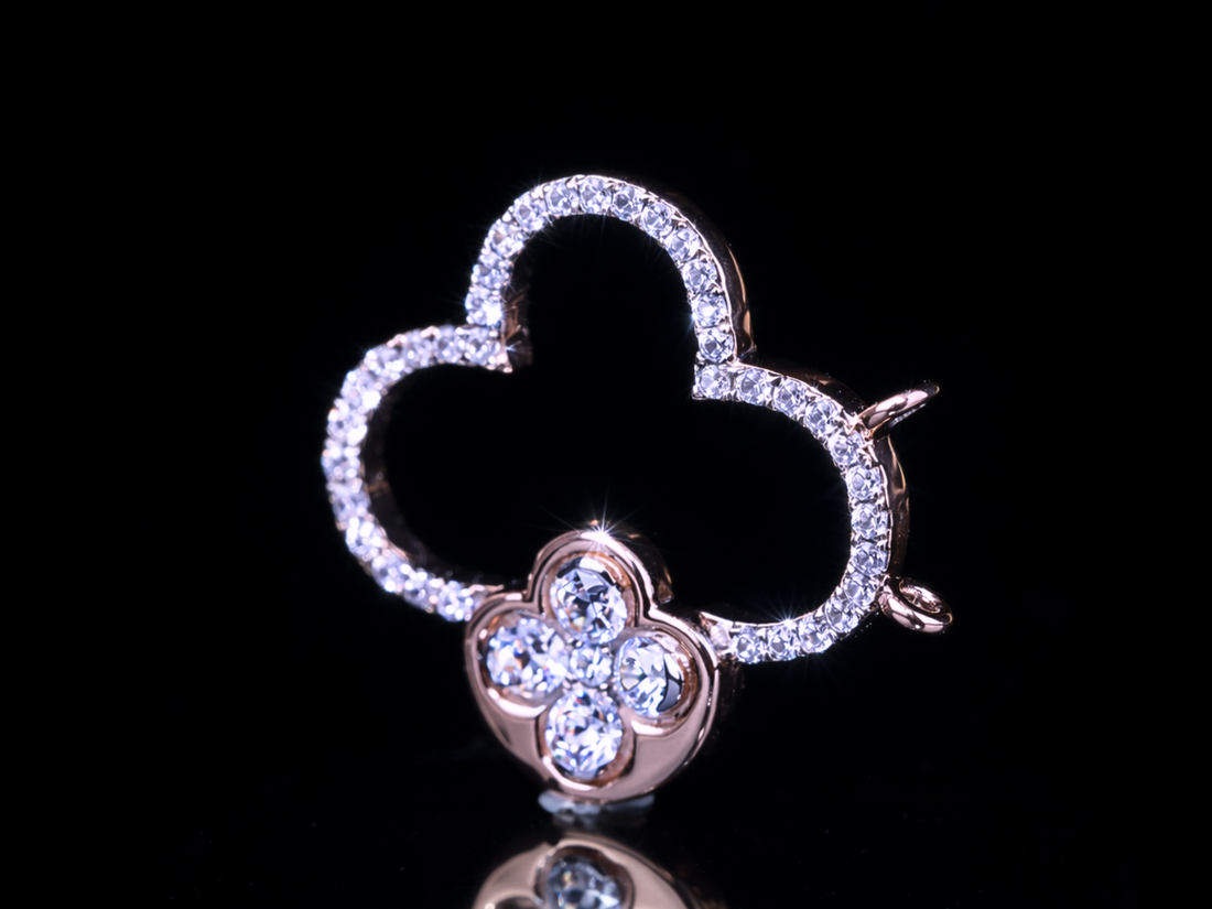 Luxury Diamond Clover Pendant Necklace | 18K, 14K, 10K Gold & Silver Jewelry