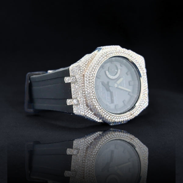 G-Shock customization Bust Down Diamond Bezel Watch