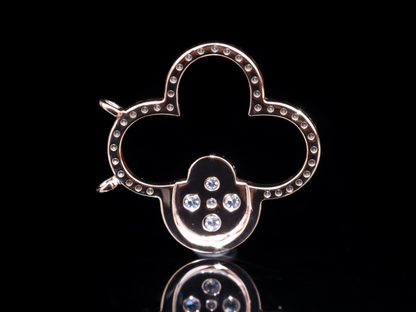 Luxury Diamond Clover Pendant Necklace | 18K, 14K, 10K Gold & Silver Jewelry