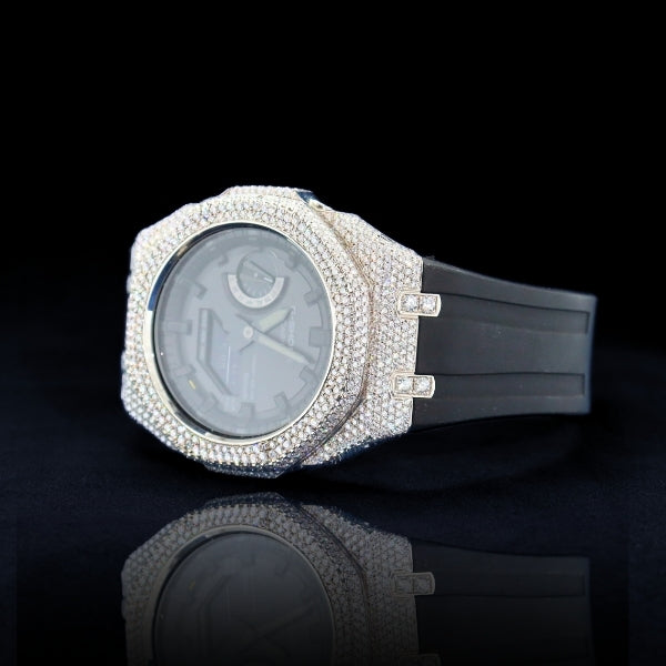 G-Shock customization Bust Down Diamond Bezel Watch