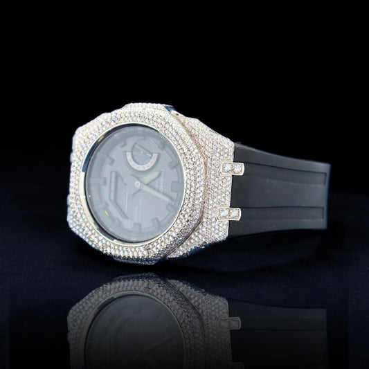 G-Shock customization Bust Down Diamond Bezel Watch