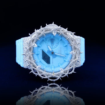 14k/18k Moissanite G-shock customization Neon Crown Luxury Timepiece