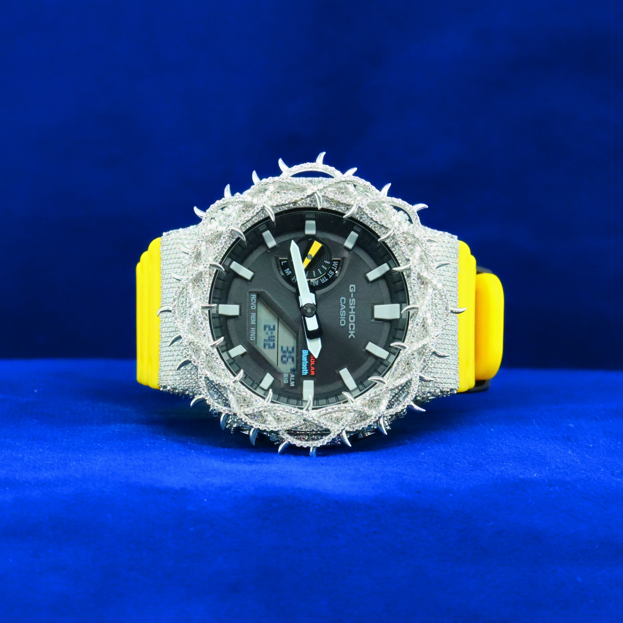 14k/18k-moissanite G-shock customization Yellow Blaze watch