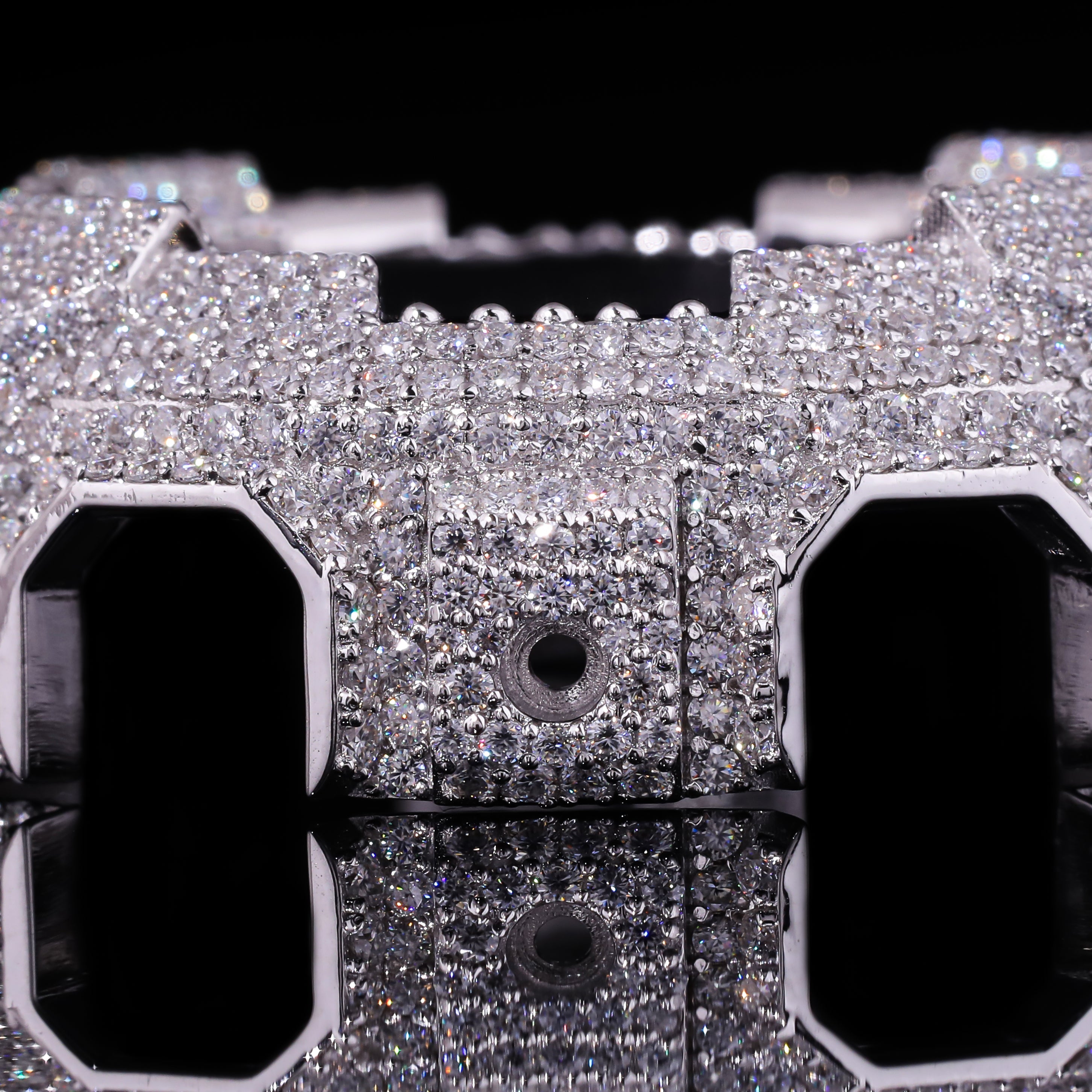 Fully Iced Moissanite G-Shock Bezel
