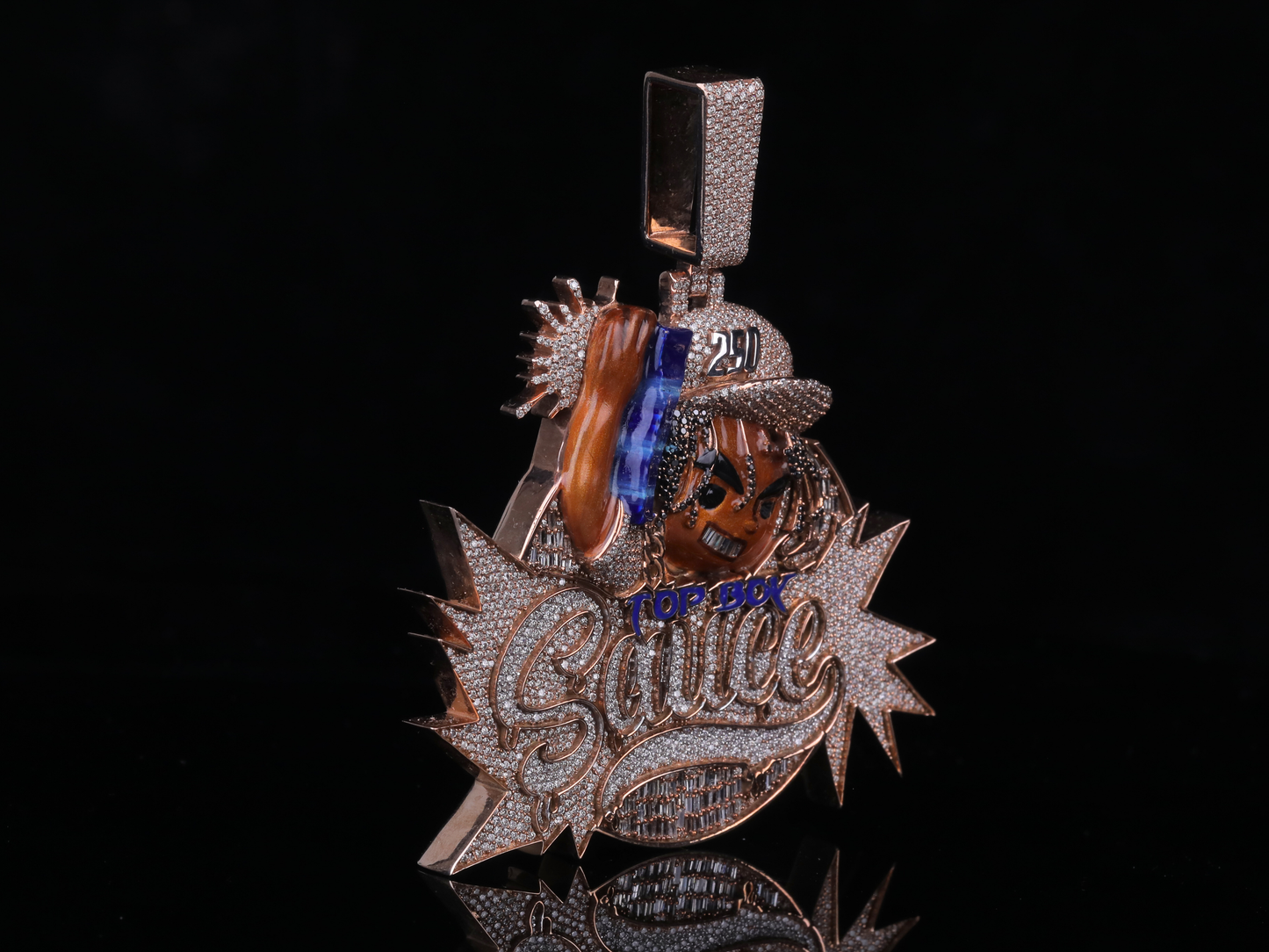 Custom Diamond Hip Hop Pendant in Gold & Silver | 18K, 14K, 10K Iced-Out Luxury Pendant
