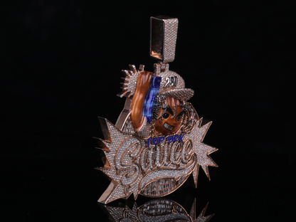Custom Diamond Hip Hop Pendant in Gold & Silver | 18K, 14K, 10K Iced-Out Luxury Pendant