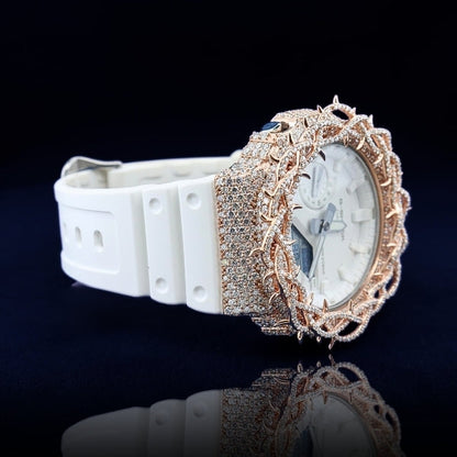 14K/18K MOSSAINITE G-SHOCK Customization Diamond Thorn Royal Timepiece