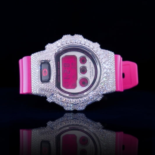 Moissanite G-shock customization Pink Frost Phantom Blaze