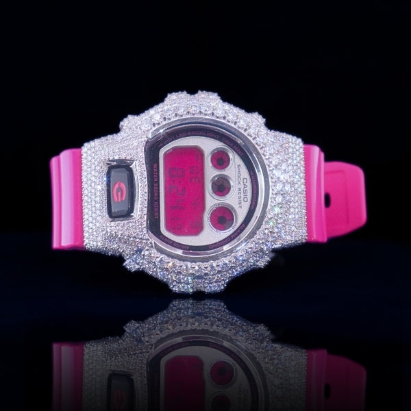 Moissanite G-shock customization Pink Frost Phantom Blaze