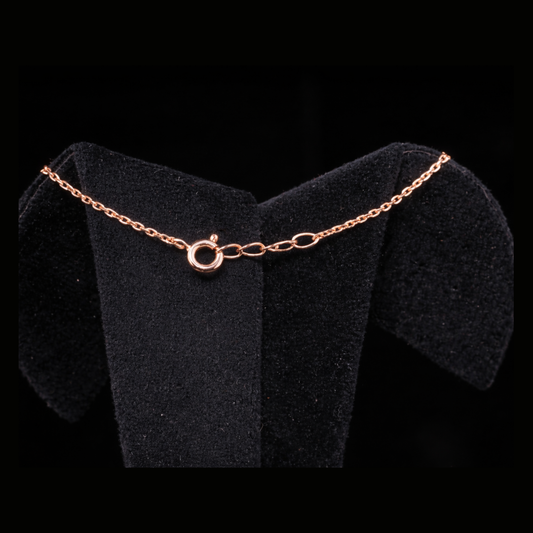 Diamond Leaf Gold Necklace – 10K 14K 18K Solid Gold Pendant for Women