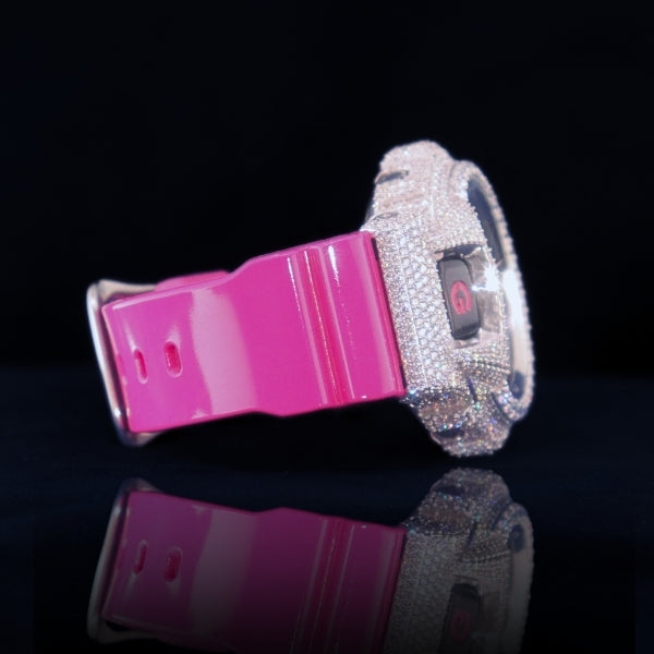 Moissanite G-shock customization Pink Frost Phantom Blaze