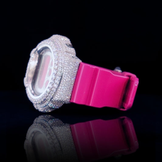 Moissanite G-shock customization Pink Frost Phantom Blaze