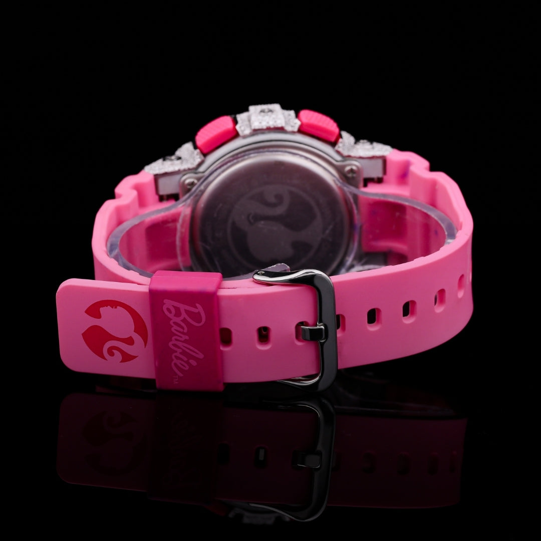 Iced Out Pink Diamond Watch for Women – Custom Gold & Silver Luxury Timepiece