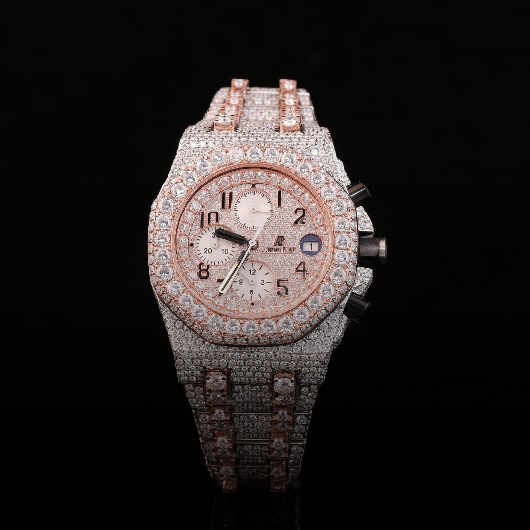 Royal Ice Chrono diamond watch iced out luxury