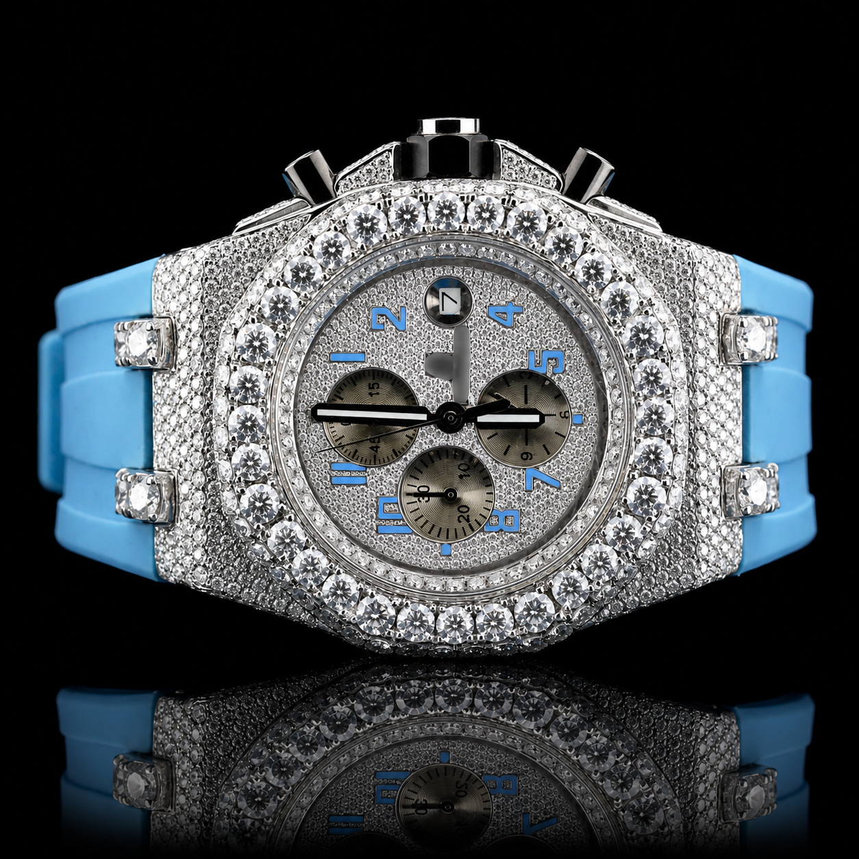 MOISSANITE AP INSPIRE HUBLOT BIG BANG CHRONOGRAPH
