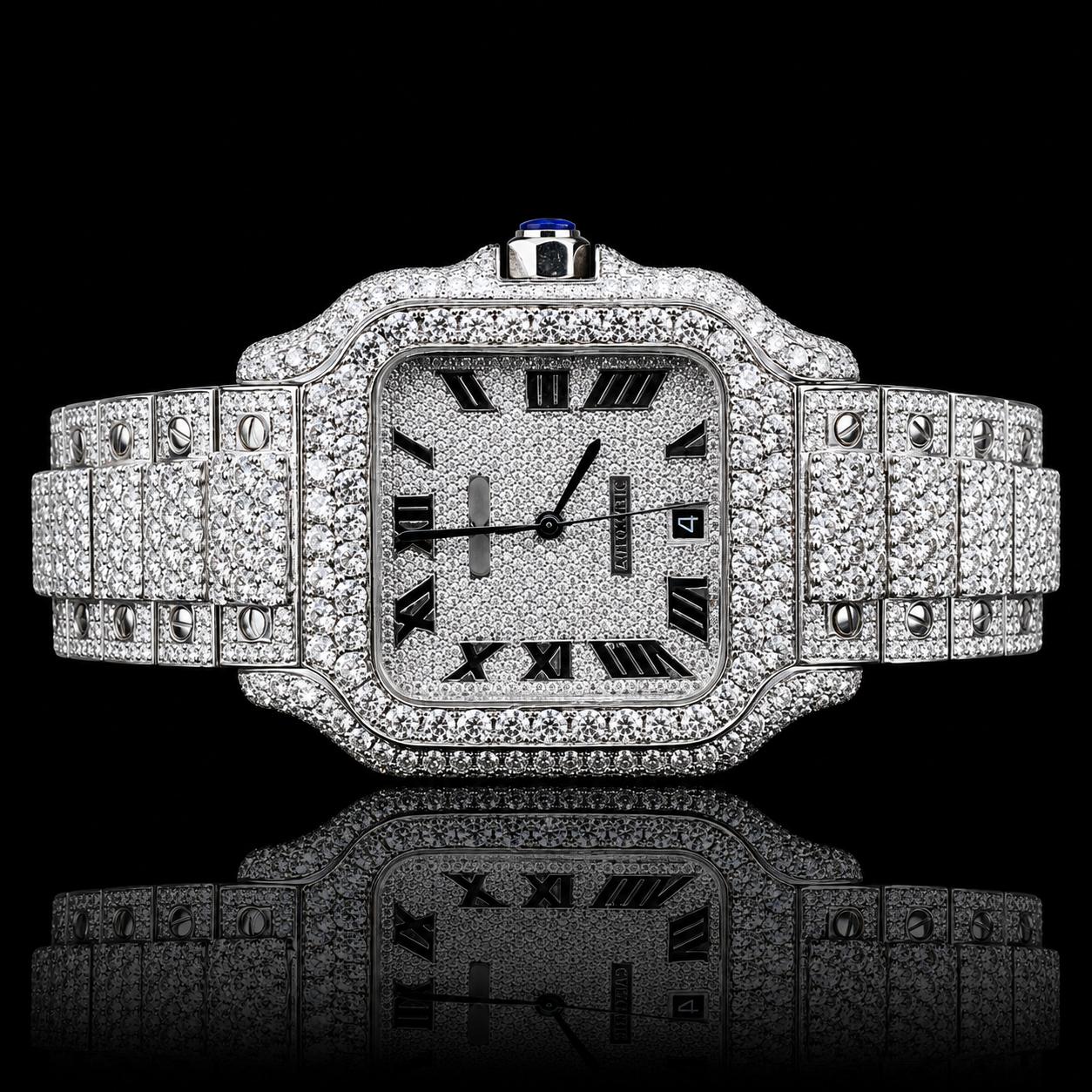 MOISSANITE ROLEX INSPIRE LUXURY ICED OUT SQUARE WATCH