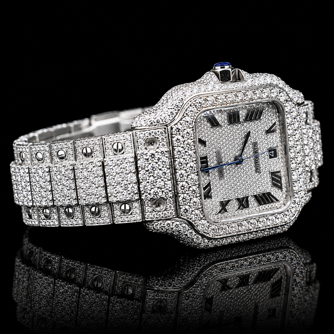 MOISSANITE ROLEX INSPIRE LUXURY ICED OUT SQUARE WATCH