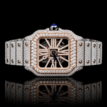 MOISSANITE ROLEX INSPIRE ARABIC DIAL DIAMOND WATCH