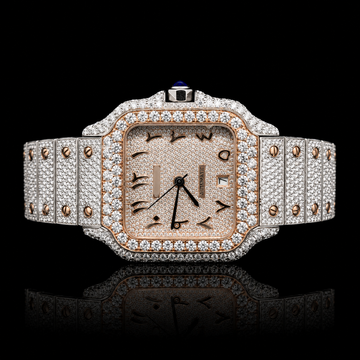 ICED OUT CARTIER SANTOS-INSPIRED WATCH